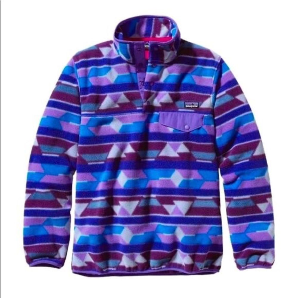 Patagonia Synchilla Snap T Fleece Pullover Guatemalan Tango Purple Size Large
